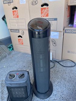 Two portable heaters.