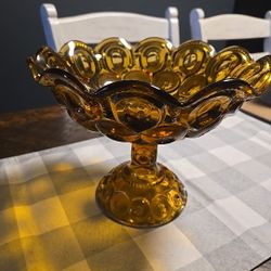 Amber Moon And Stars Glass