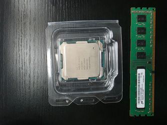 PICK UP ONLY MAKE OFFERS Intel Xeon E5-2630 v4 and Micron 4GB DDR3 Desktop RAM