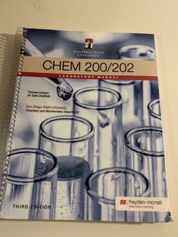 SDSU Chemistry 200 -202 Lab Manual