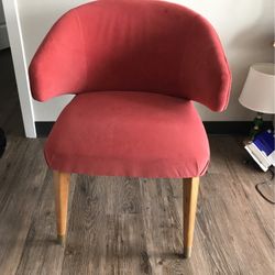 Antique Velvet Upholstered Dining Chair