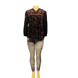 Lucky Brand Sz XL Women Blouse