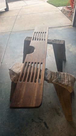 Teak swim step