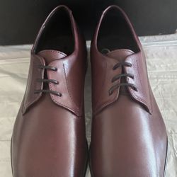 Mens Hugo Boss Designer Leather Dress Shoes Vero Cuoio Size 7- Brand New, No Box