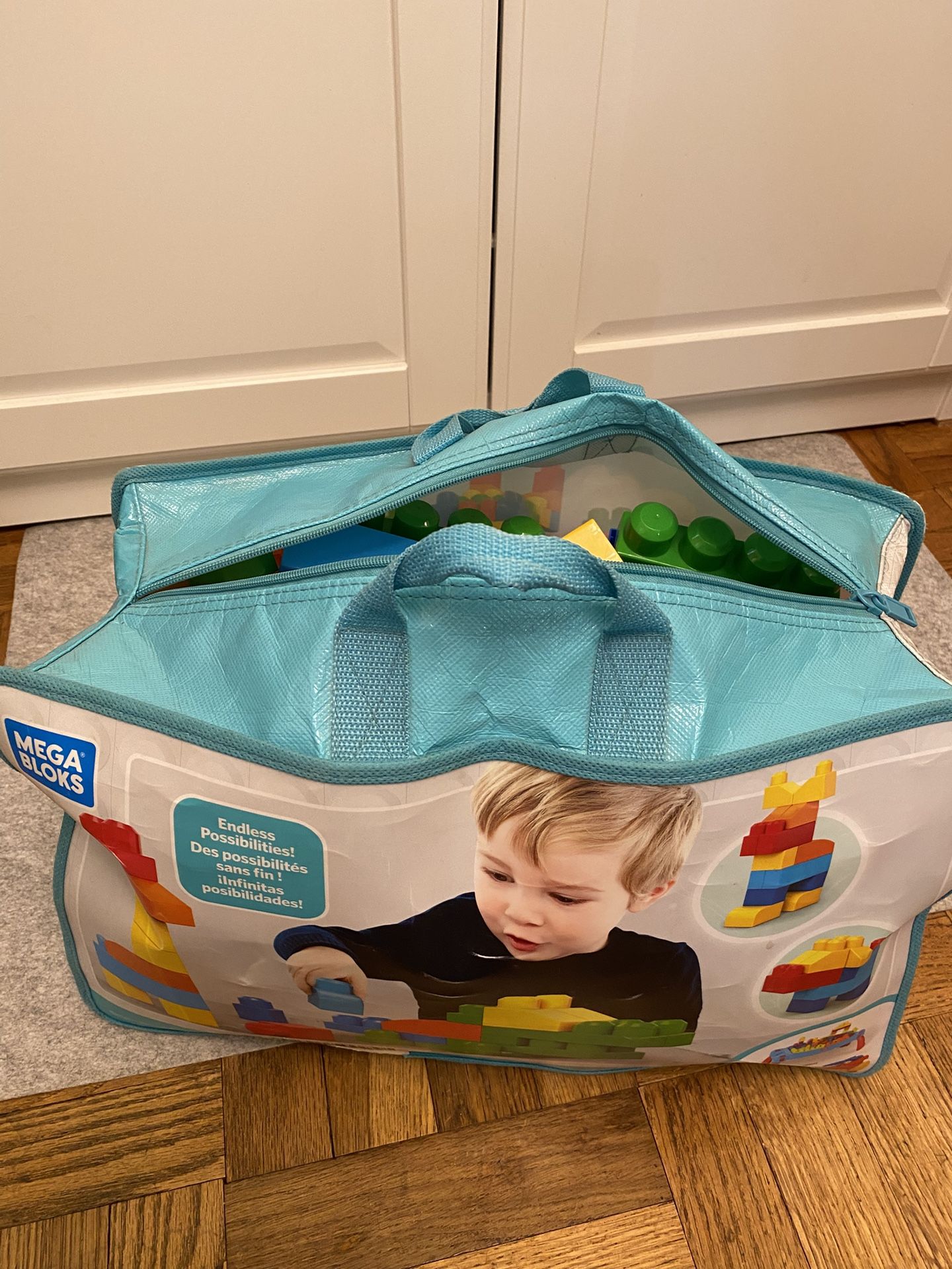 Fisher-Price MEGA BLOKS Big Building Bag Toy 150 Pcs.  Deluxe Building Bag