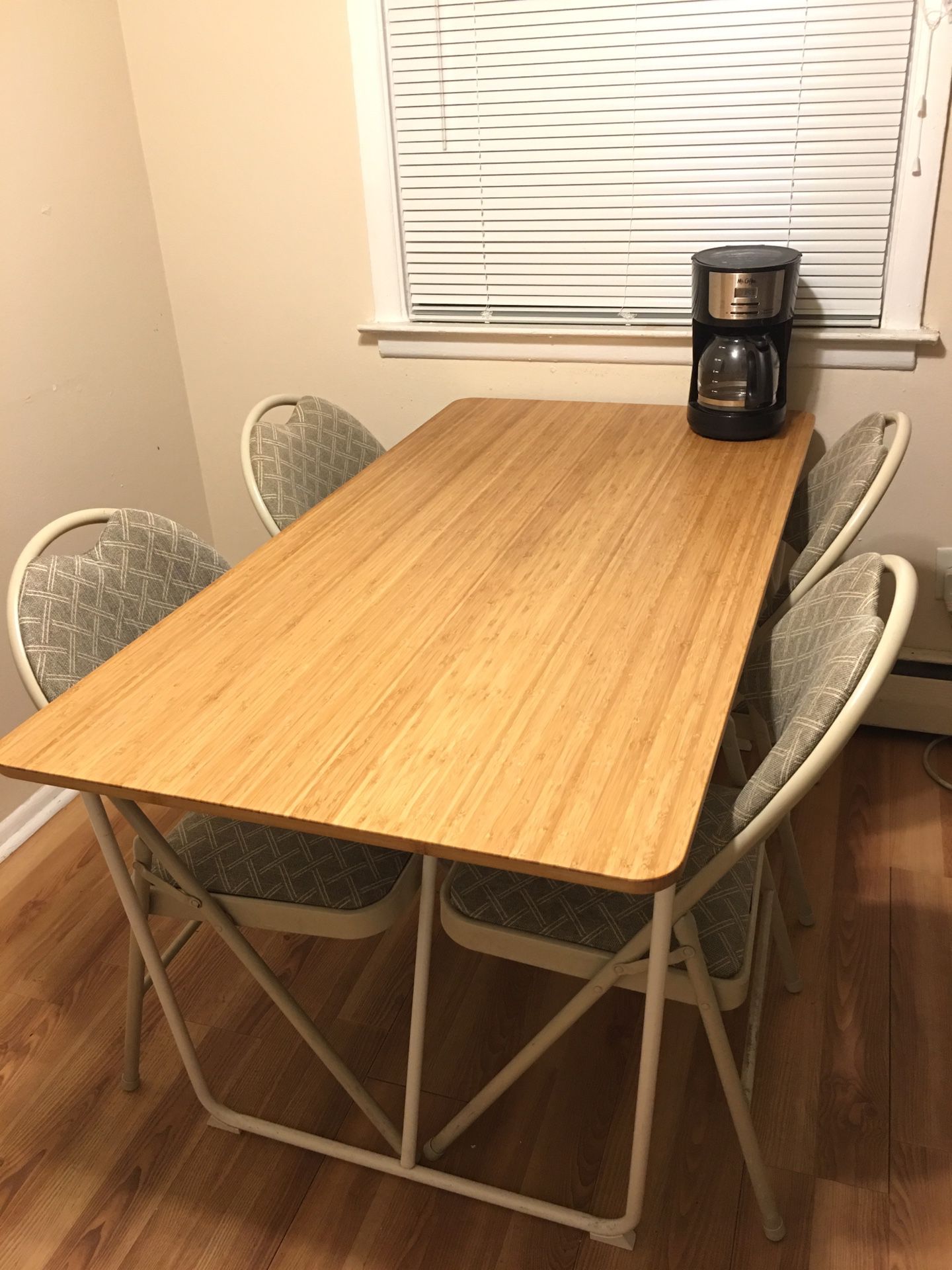 IKEA dining table ,bamboo table top 59x30 3/4 "