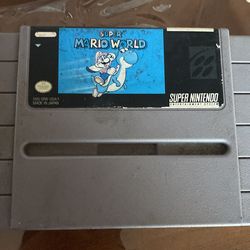 Super Mario world game Super Nintendo