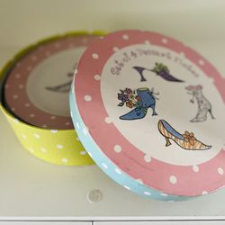 Set Of 4 Plates Colorful Shoe Printed 