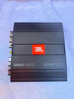 JBL Stage A6002 Compact 2-Channel (60 Watts x2) Full-Range Class D Car Amplifier