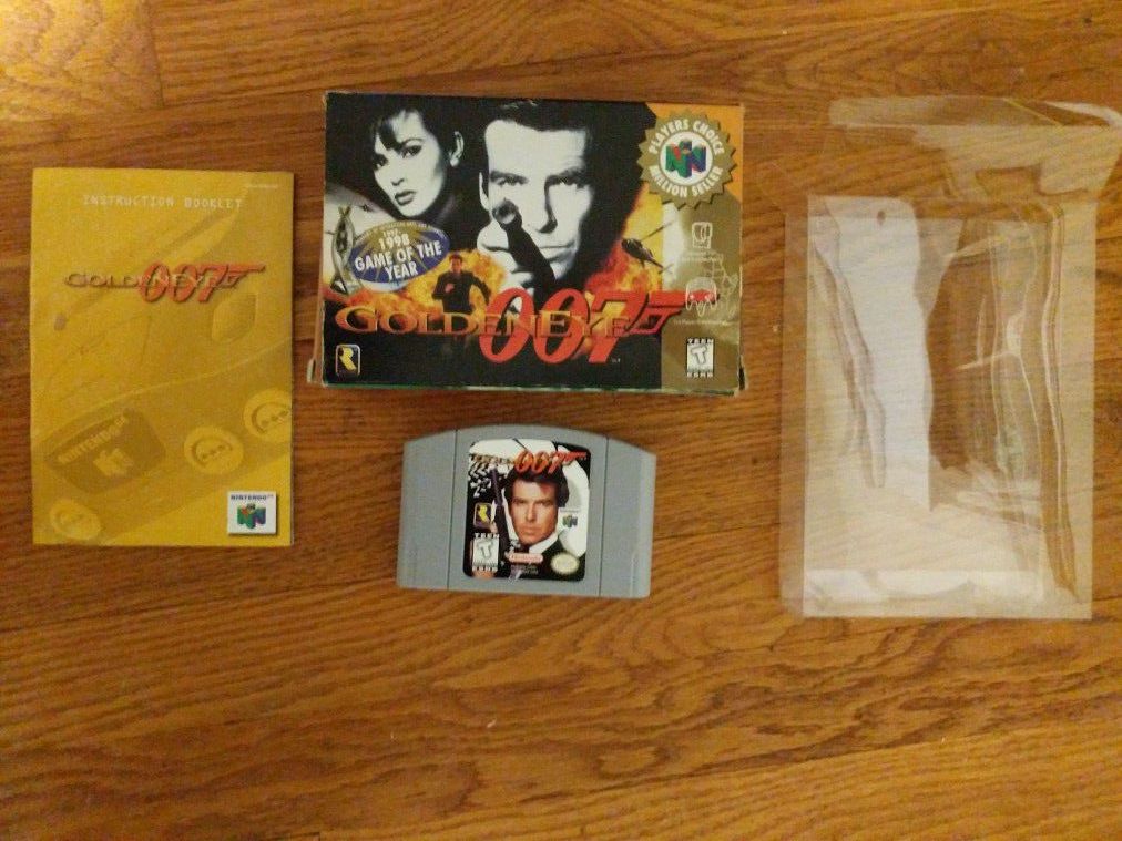 Goldeneye 007 With Box and Manual COMPLETE CIB NINTENDO 64 N64 TESTED