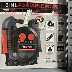 Vector 3-1 Portable Power And Jump Starter 