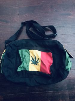 Marijuana leaf bag