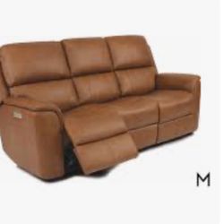   Leather Recliner Sofa