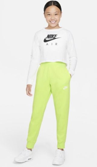 Girls Lime green Nike sweats /joggers SzL