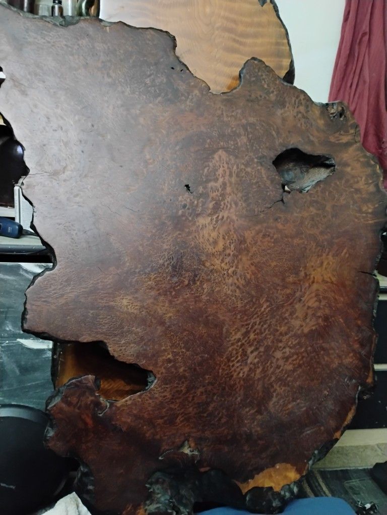 Old Redwood Burl Live Edge Coffee Table Top