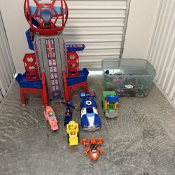 Paw patrol Tower + Vehicles And Figurines 