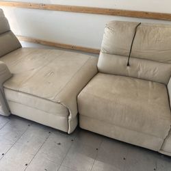 Two Piece Butter Soft Leather Couch 