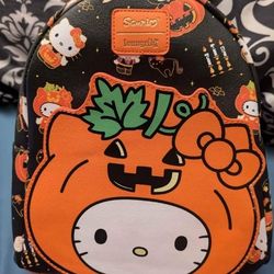 Hello Kitty Halloween Backpack Purse, NEW