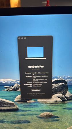2019 MacBook Pro | Core  i9 | 64GB | 1TB SSD
