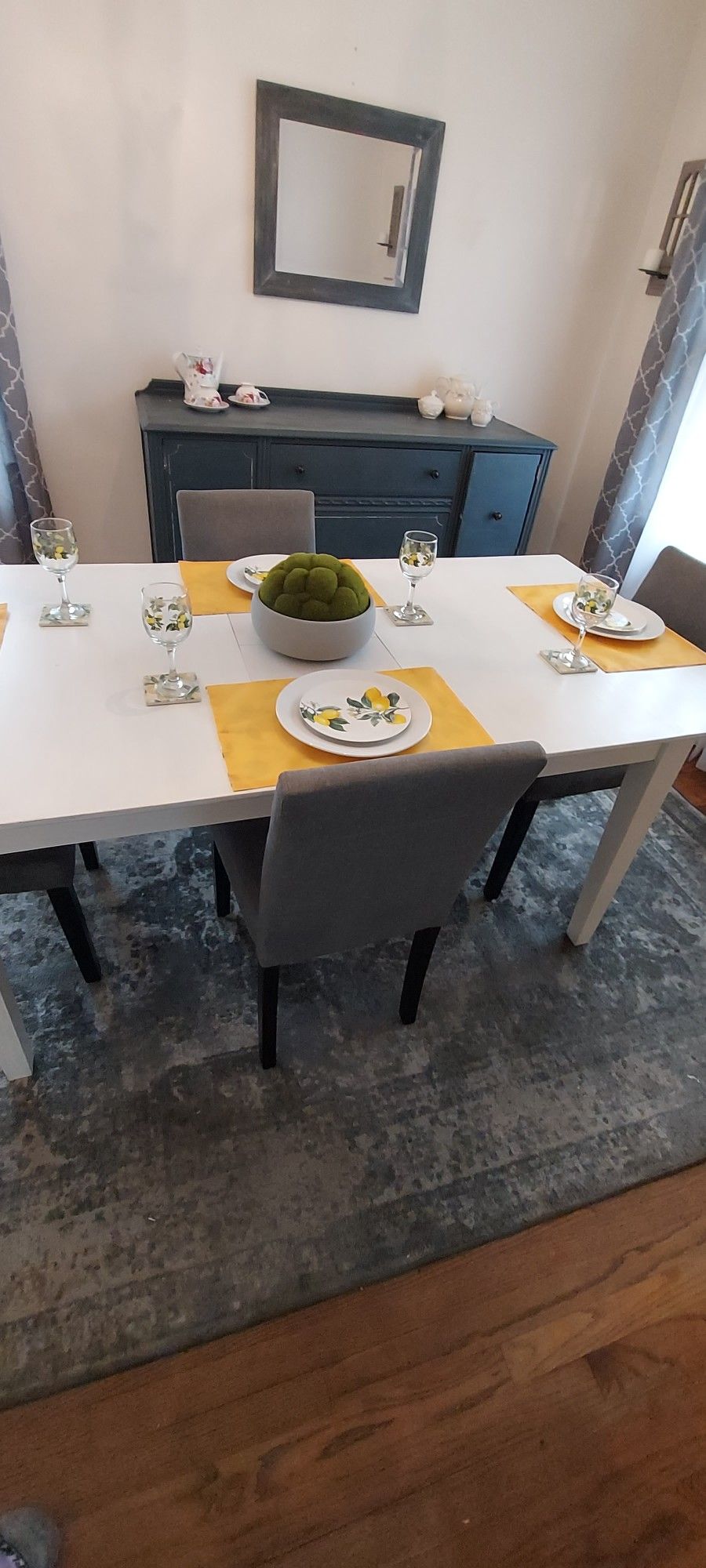 Dinning Table 4 Chairs & Buffet 