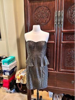 Aidan Mattox Gold Shimmery Dress
