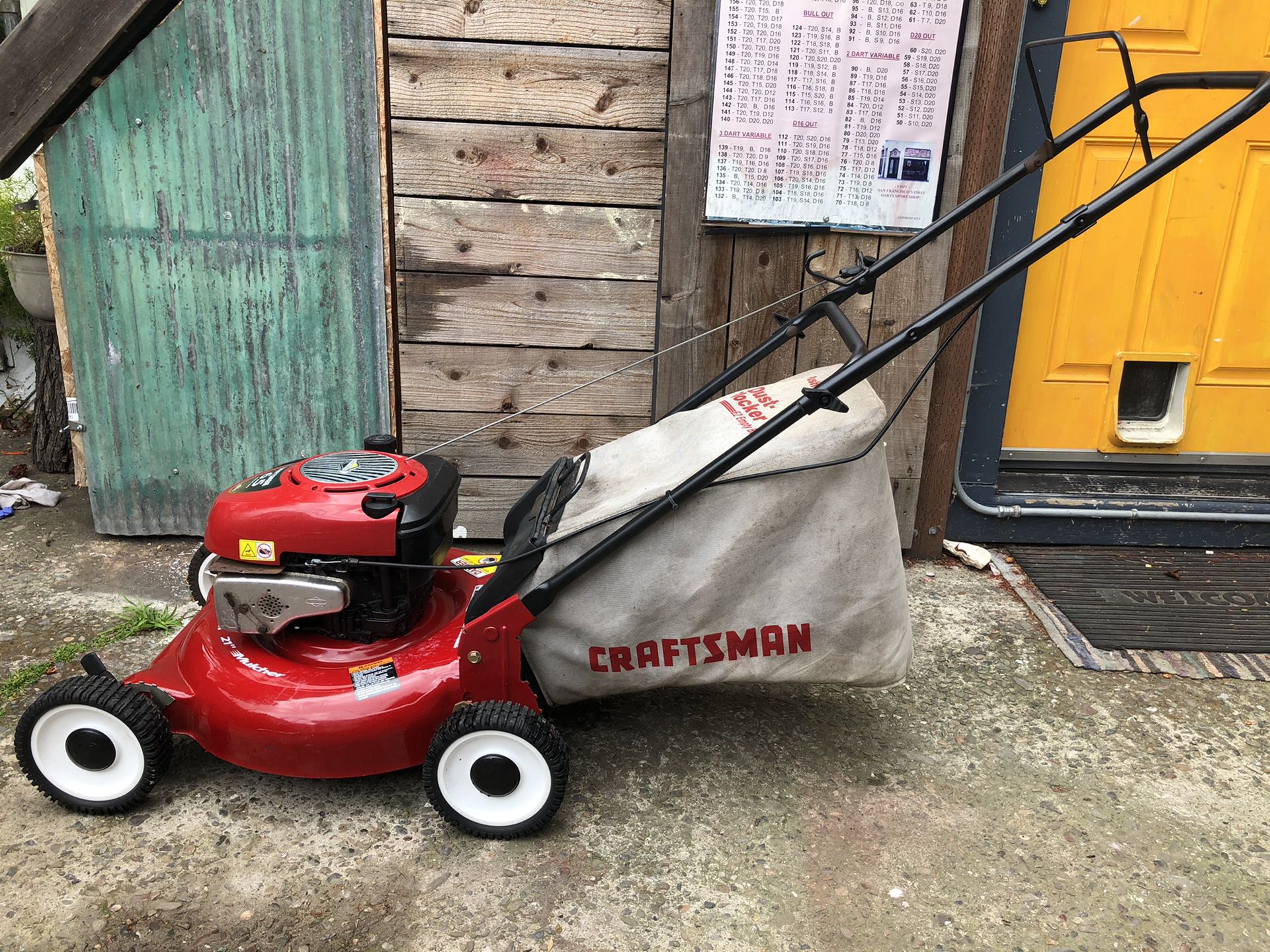 Clean Craftsman 6.5hp Lawnmower