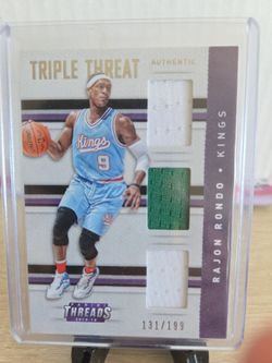 Kings Rajon  Rondo  Jersey  Card