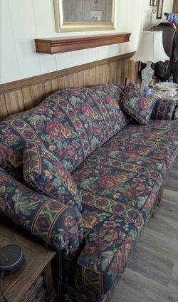 Couch With Floral Print