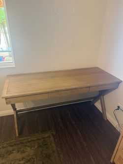 Wood campaign desk
