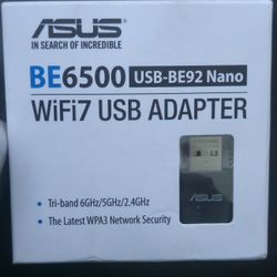 ASUS BE6500 USB-BE92 Nano WiFi7 USB Adapter