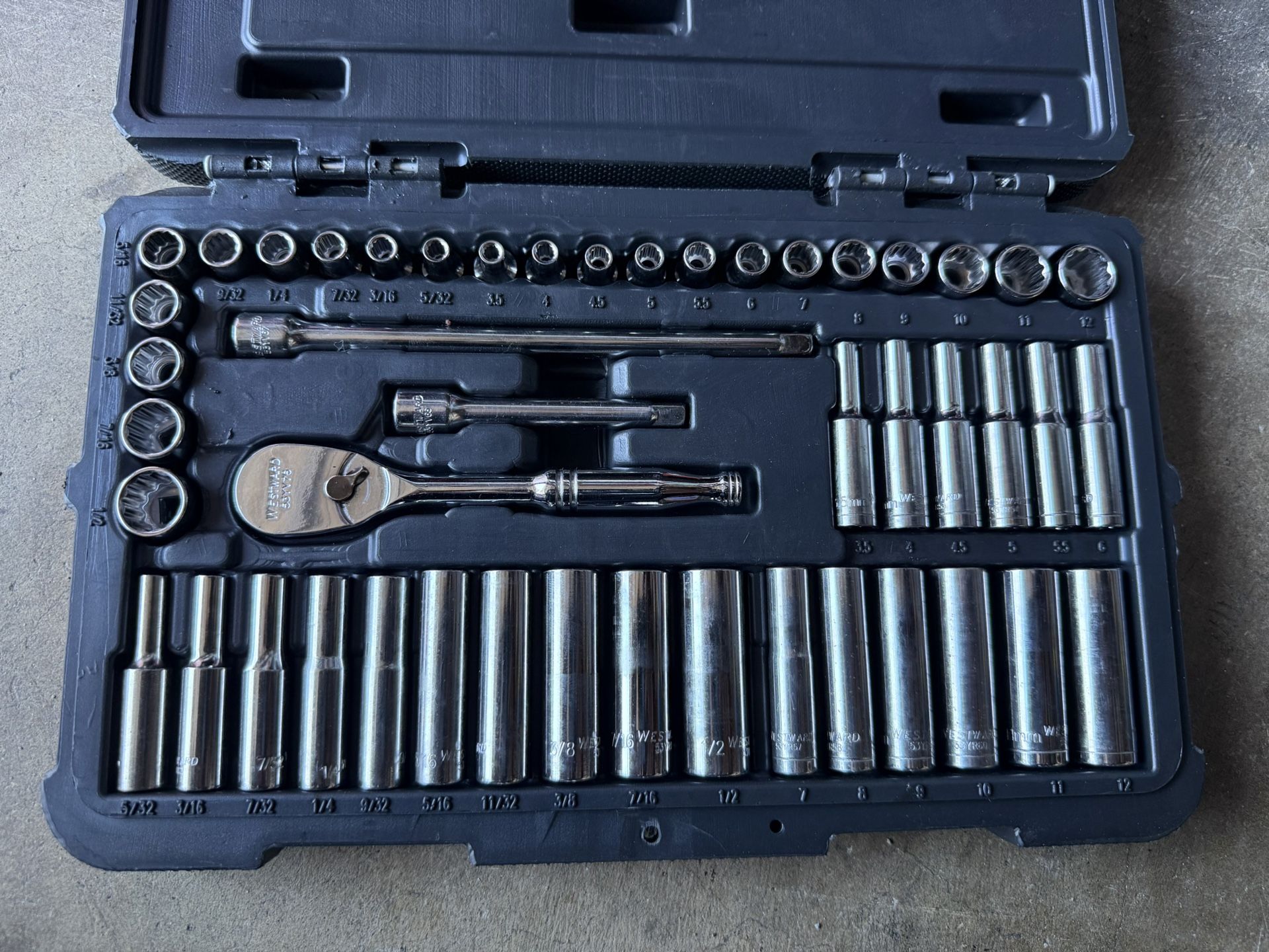 Westward 1/4 Socket Set