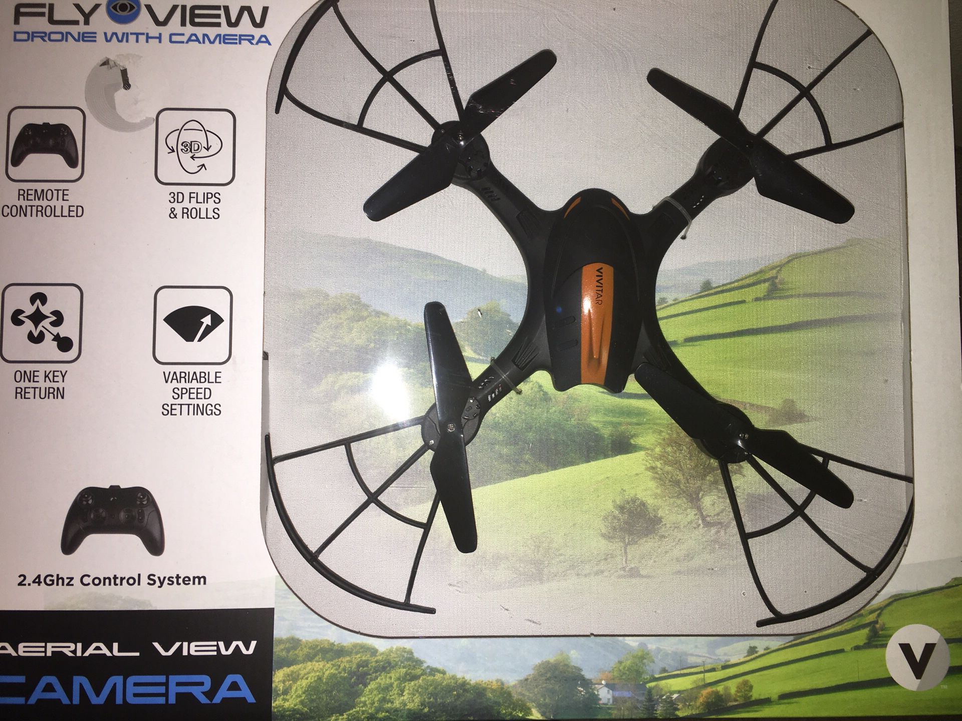 Camera Drone Aerial View Remote Control 3D Flips/Flops 1 Turn Key Return Variable Speed Settings Brand New Sealed Package 