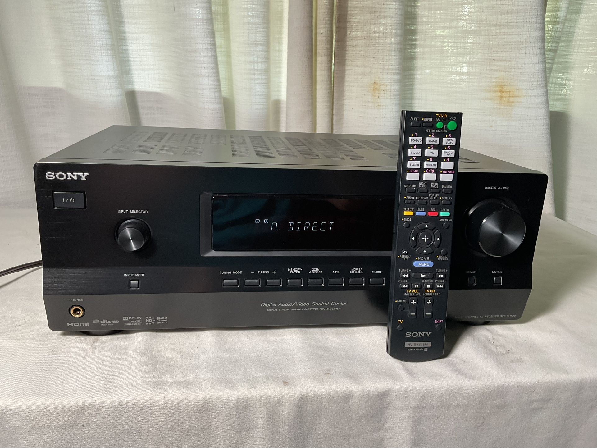 Sony STR DH 520 Receiver With Remote