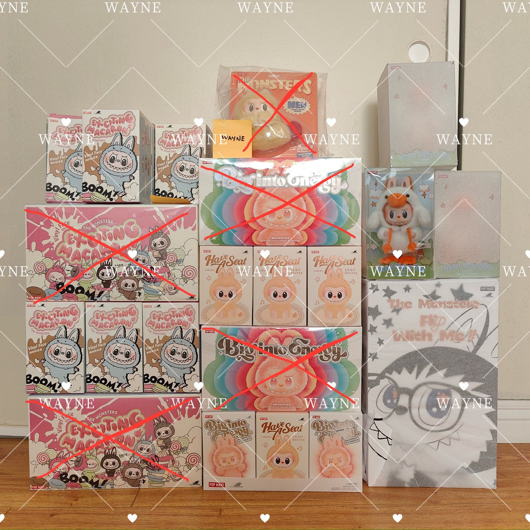 Labubu Sealed Sets - Exciting Macaron, Big Into Energy, Have A Seat, Forest Fairy Tale, Flip With Me