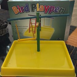 Bird Playpen. Base, Post, Perch And Swing