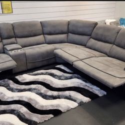 Going out of business sale. Alejandra Gray reclining sectional now $1599. Easy finance option. Same day delivery.