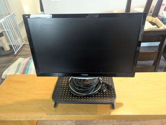 ViewSonic 24" monitor with monitor stand and hdmi