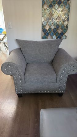 Gray Club Chair