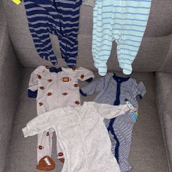 Baby Boy Sleepers/Onesies 3 Months