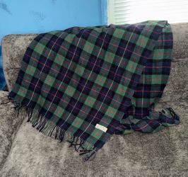Cashmere Feel Italy Design 100% viscose plaid scarf