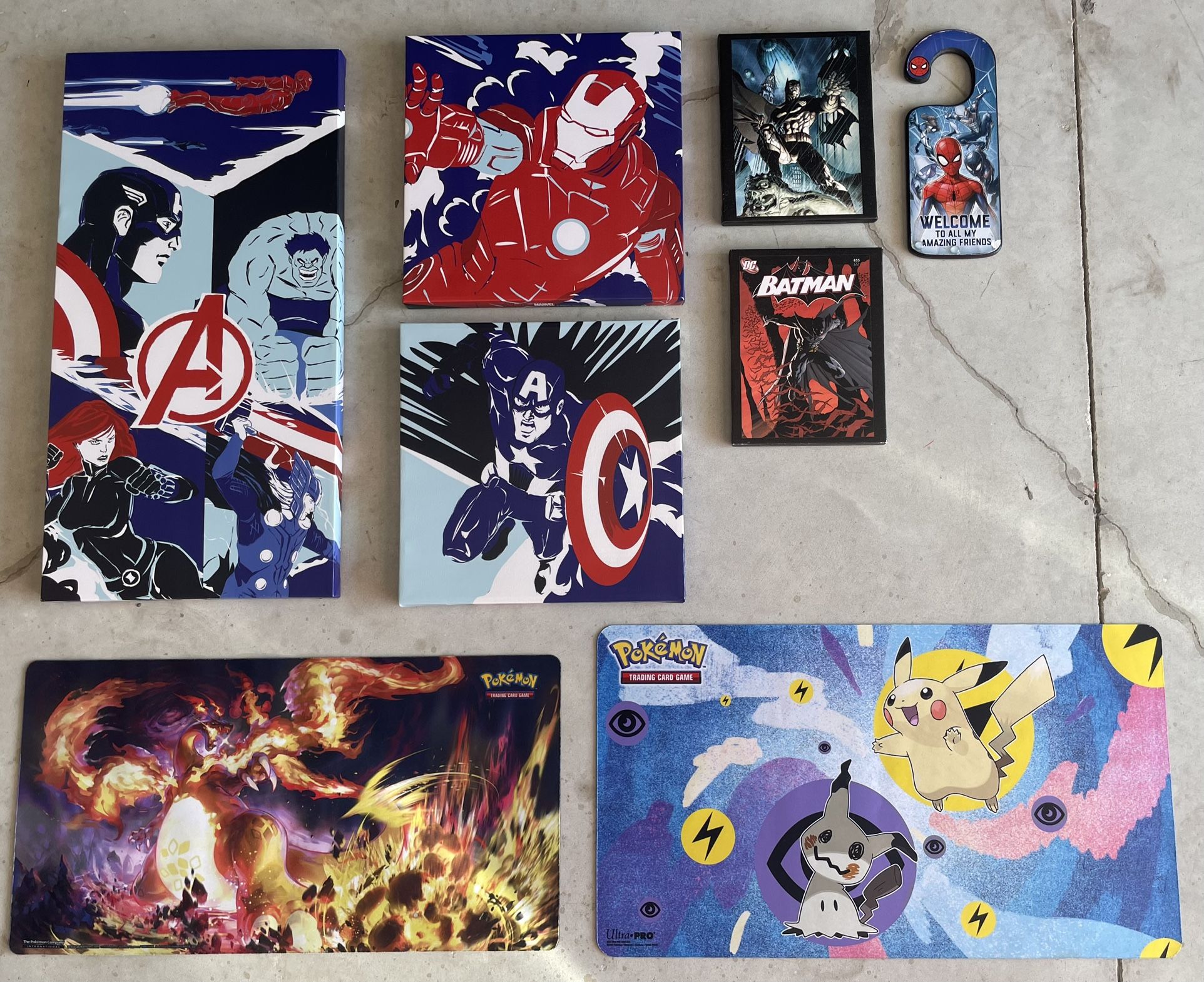 Super Hero Canvas, Pokémon Mats, Door Sign