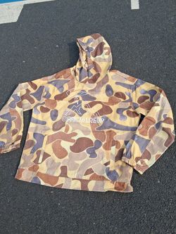 Denim camouflage pull over