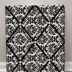 Fabric Ribbon Bulletin Board For Photos Wall Decor