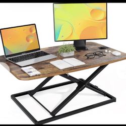 JOY worker Standing Desk Converter, 31 Inch Compact Height Adjustable Stand up