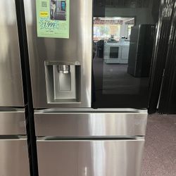 Refrigerator, LG Open Box 4 Door Fridge With Craft Ice