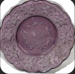 Princess House☆ Fantasia☆ Amethyst ☆ Crystal☆ 4pk 8" Plates