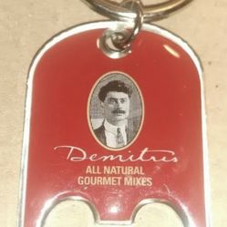 Demitri's The Bartender's Choice Red Bottle Opener With Keyring