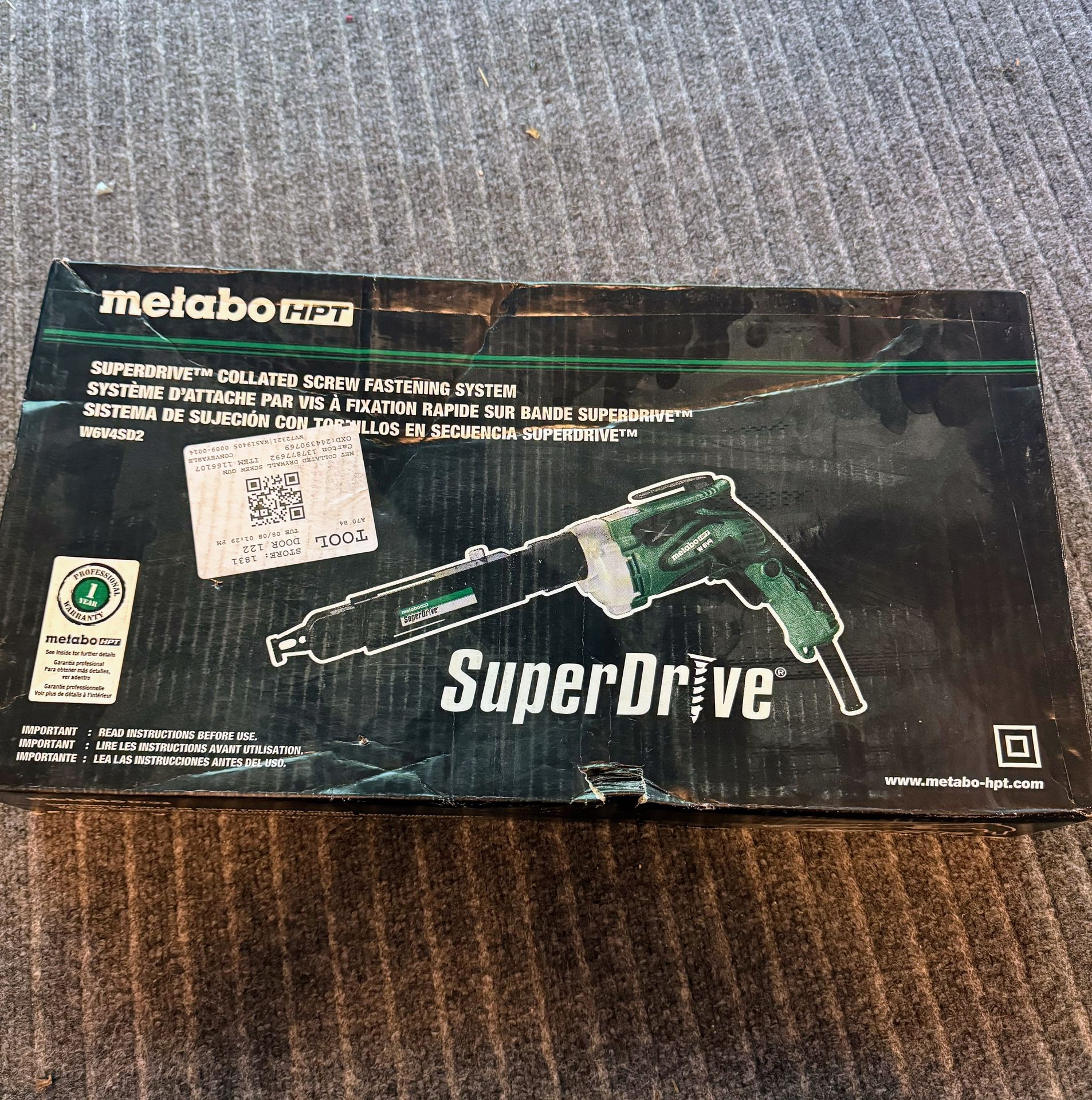 Metabo SuperDrive collated Screw System HPT W6V4SD2