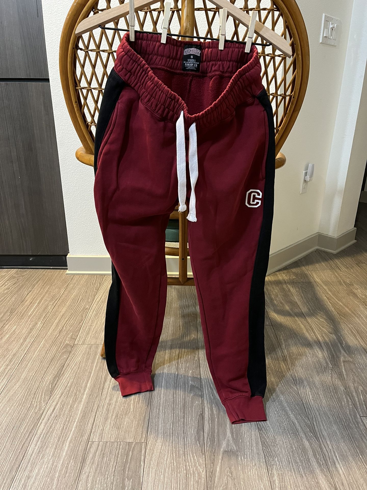 Clickbait Maroon Sweatpants - David Dobrik’s Merch (size: Small)
