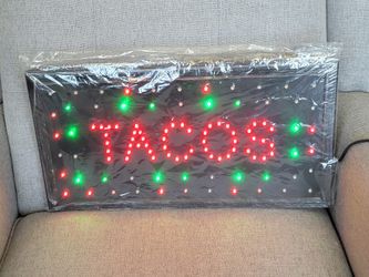 Small Light Up Taco Sign 🌮